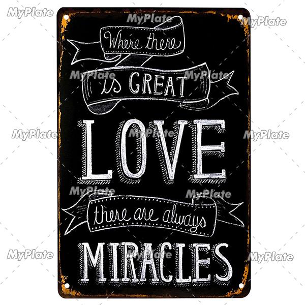 [MyPlate] LOVE Metal Sign Vintage Plaque Tin Sign Plate Wall Decor For Bar Club Man Cave Art Painting Gift