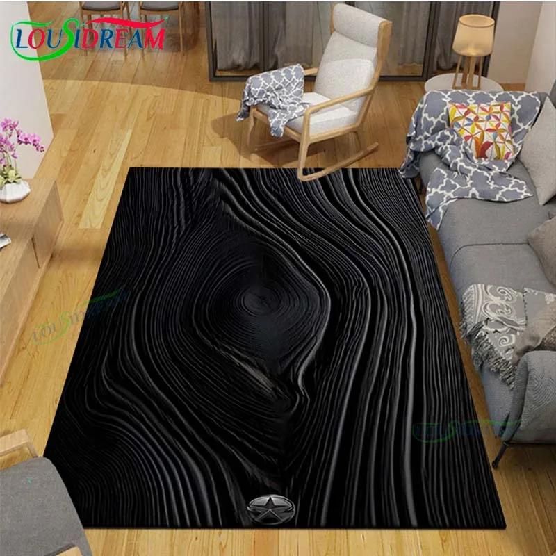Classical Wood Grain Decor Carpet for Outdoor Balcony Garden Coffee Table Bedroom Area Rugs Kitchen Un-slip Floor Mat Alfombra