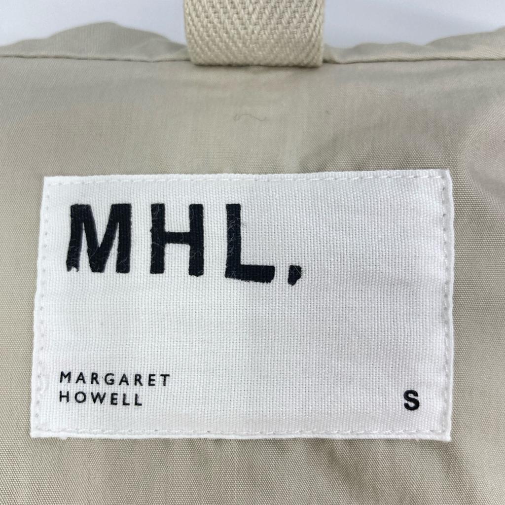 MHL. 596-2110500 Ivory Washed Cotton Nylon Snow Parka Jacket S IvoryUsed