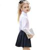 Luomeng Girls' Long-Sleeve White Blouse, Elementary School And Kindergarten Graduation Uniform, Performance Costume, Lace, Size 120