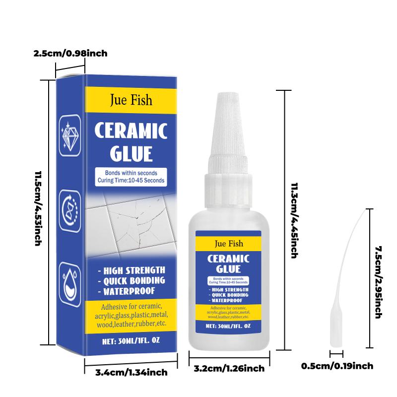 Multiuse Ceramic Adhesive for Household Fast Repair of Porcelain Cracks Strong Bond Restoration Aid