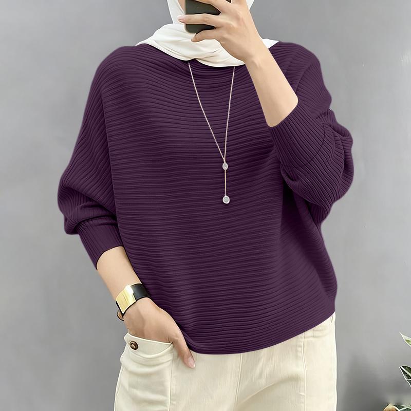 

ZANZEA Women Round Neck Batwing Sleeve Loose Casual Blouse 5XL