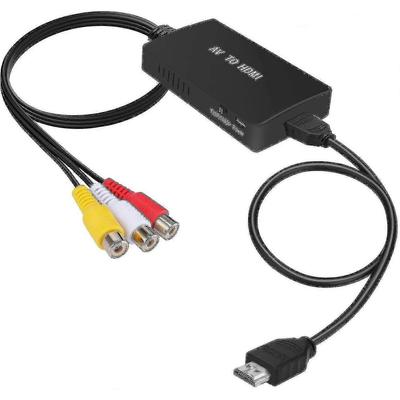 Převodník RCA na HDMI, Kompozitní na HDMI adaptér, Podpora 1080p PAL/NTSC