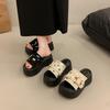 Thick-soled Shoes Height-increasing Cool Slippers New Women's Wedge Heel Slippers