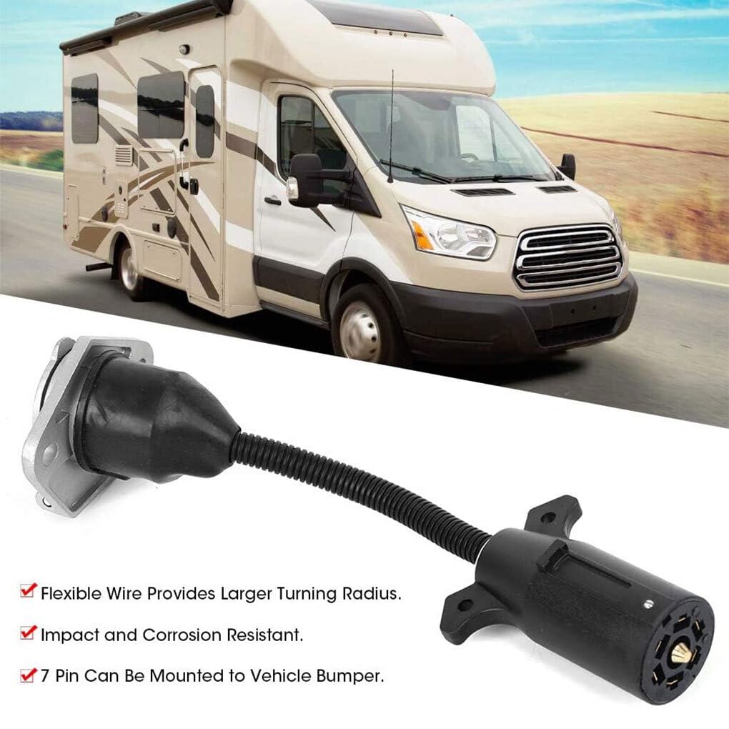 Generic Tow Wiring Harness Trailer Parts 7 Way RV Style Plug To 7