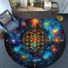 Chakra Round Area Rug,Carpet Rug for Living Room Bedroom Sofa Playroom Decor,Non-slip Floor Mat