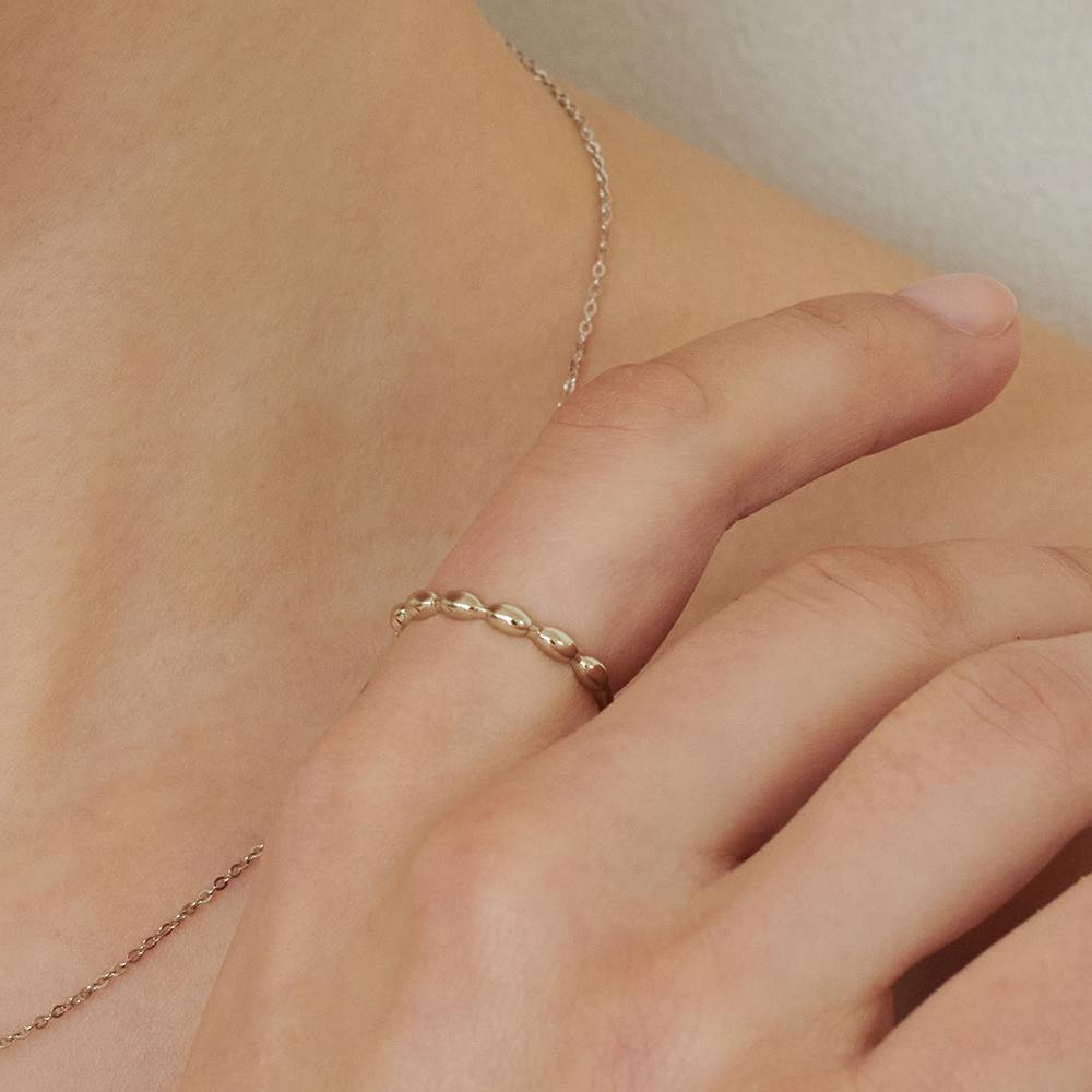 Loveenb [14K Gold] Pebble Daily Ring