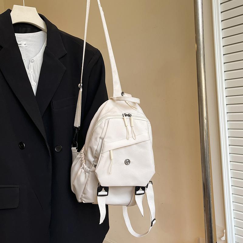 Lightweight New Backpack Multifunctional Shoulder Bag Solid Color Backpack Fashion Messenger Bag High Value Casual Messenger Bag