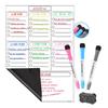 A3 Magnetic Erasable Monthly & Weekly Planner Whiteboard Set for Refrigerator