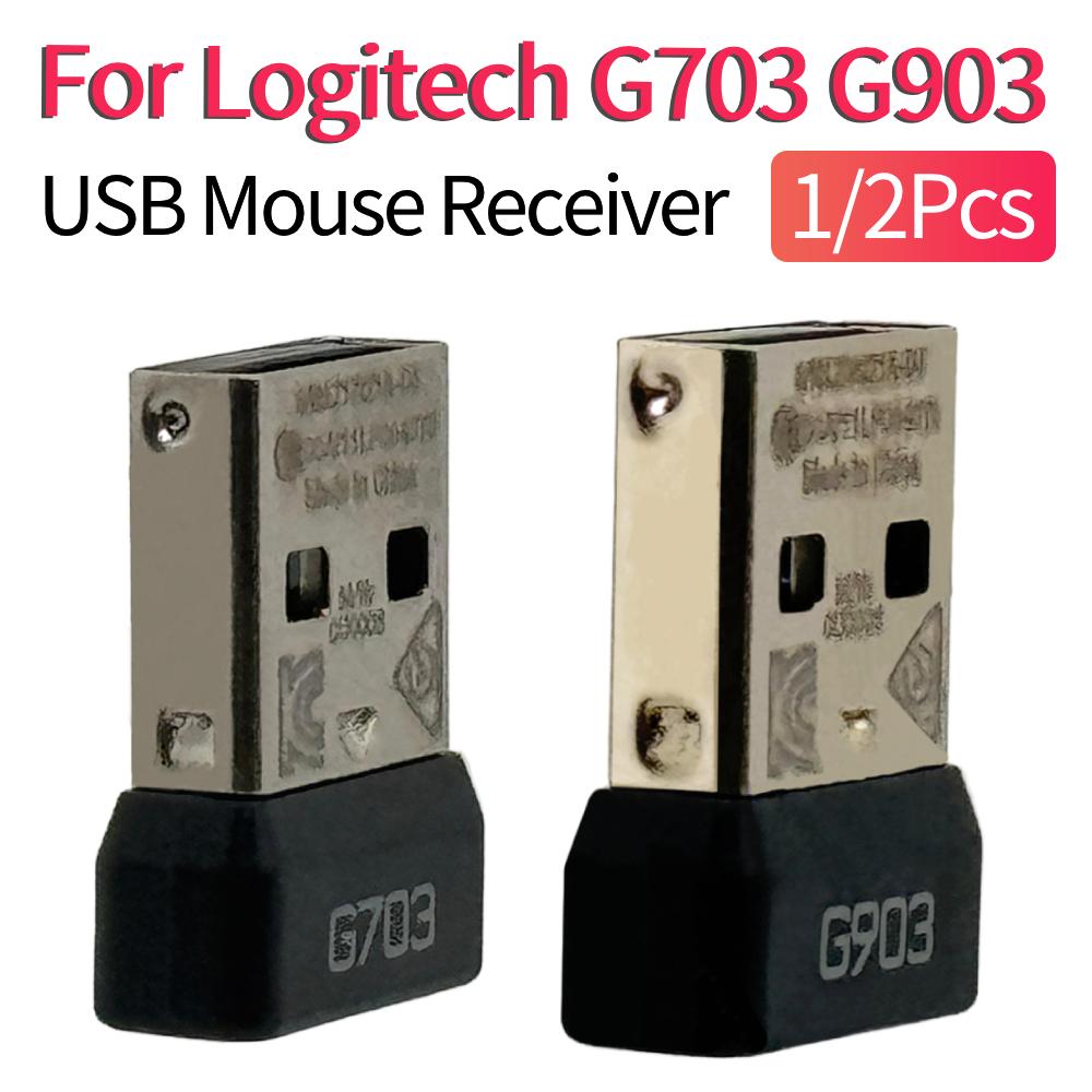 1/2Pcs USB Receiver Mouse Wireless Dongle Adapter for Logitech G703 G903 Wireless Mouse Mice Adapter Mice Accessories