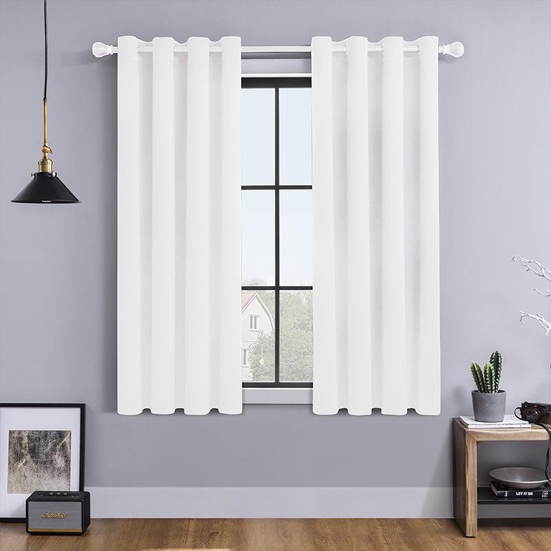 Vorhänge Nordisches Wohnzimmer Schlafzimmer Einfarbig Hochpräziser Verdunkelungsvorhang Fertigprodukt