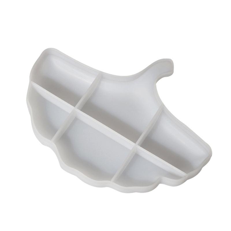 Leaf Resin Mould Ginkgo Jewelry Storage Box Silicone Mold Flower Pot Resin Mold for DIY Crafts Casting Home Decors