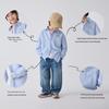 Boy's Versatile Striped Cotton Shirt