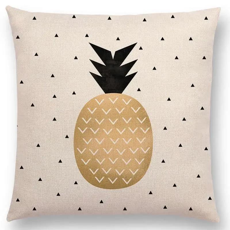 Latest Lovely Happy Cactus Pretty Pineapple Colourful Ice Cream Precious Agate Prints Car Cushion Cover Sofa Throw Pillow Case