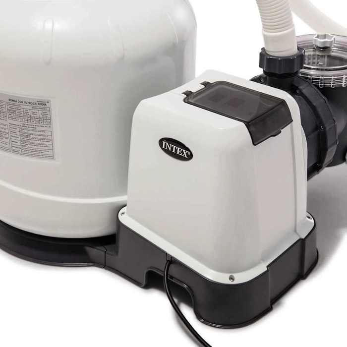 Pompe À Sable - INTEX - 10m3/h - Filtre À Sable - Electrique - Blanc