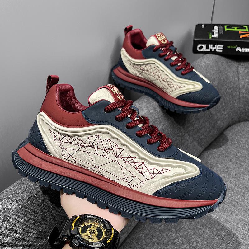 

Популярная мужская обувь весна новая мода трендовый бренд универсальная повседневная обувь Форрест Гамп беговые спортивные туфли на толстой подошве жареные уличные папины туфли 43