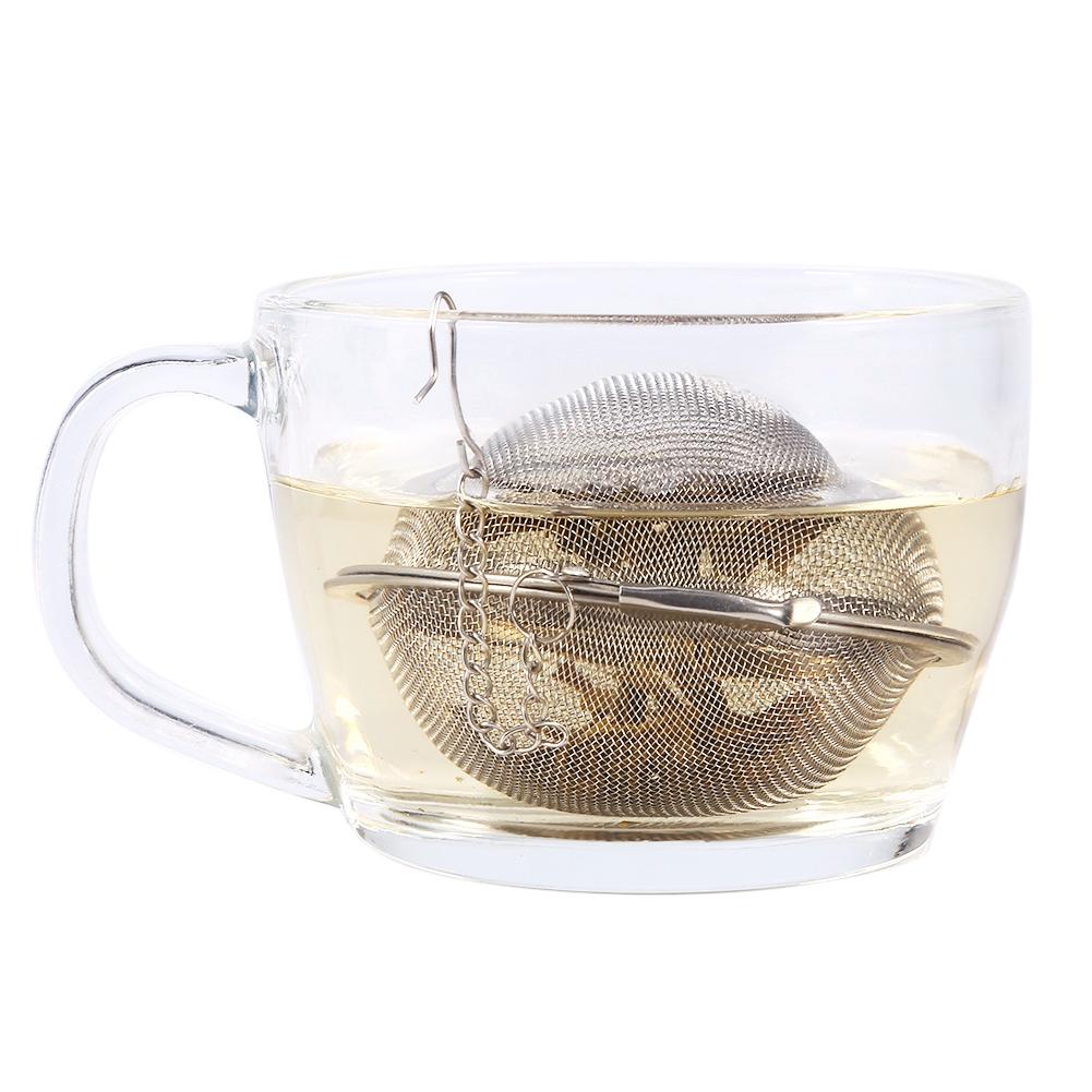 Stainless Steel Loose Tea Infuser Leaf Strainer Filter Diffuser Herbal Spice Net    4.5cm