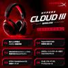 HyperX Cloud III Wireless Gaming Headset 53mm Drivers DTS Headphone:X Spatial Audio Black-Red for PC PS5 PS4 Xbox Switch Mobile