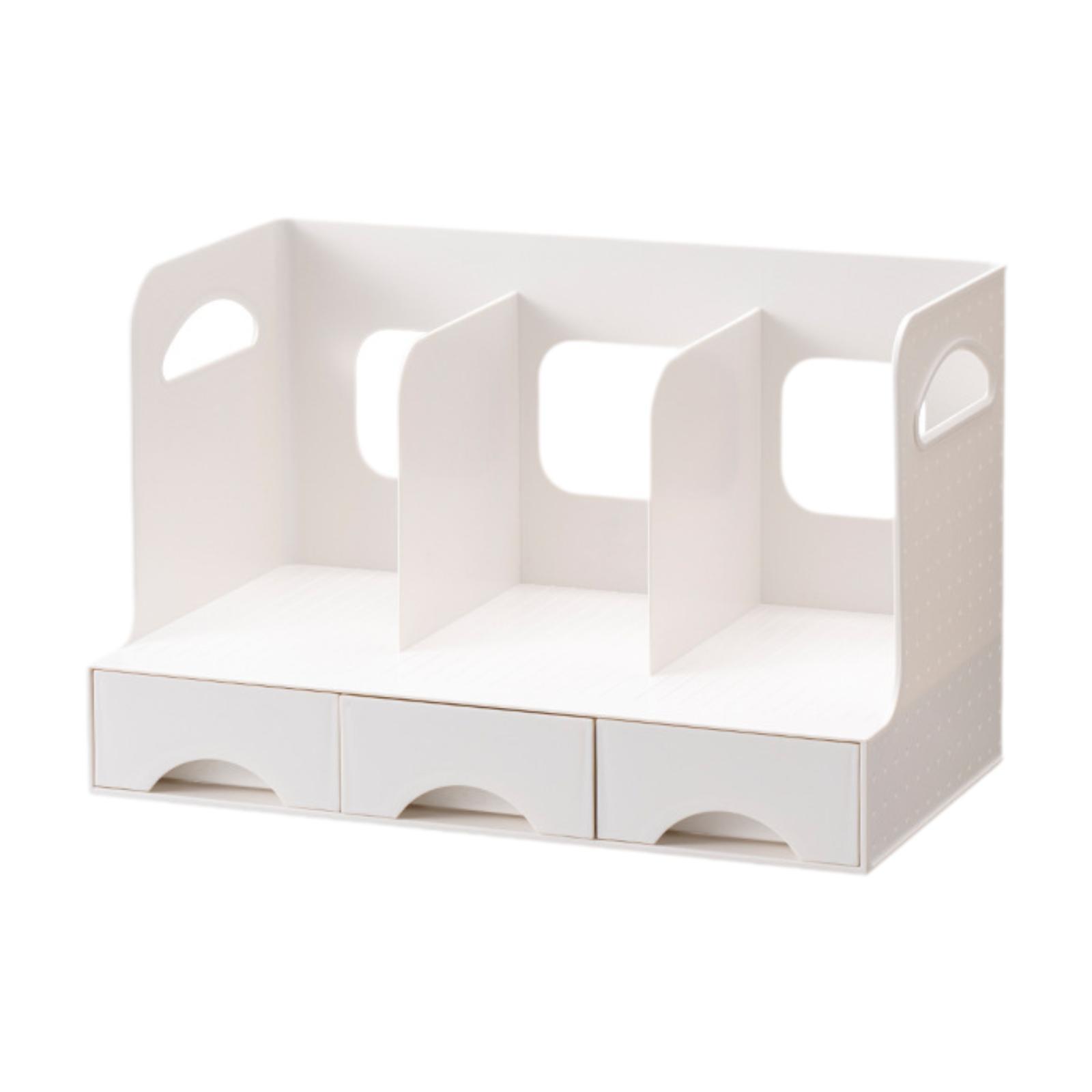 Desktop Bookshelf Office Storage Rack Book Stand for Centerpiece Home Office