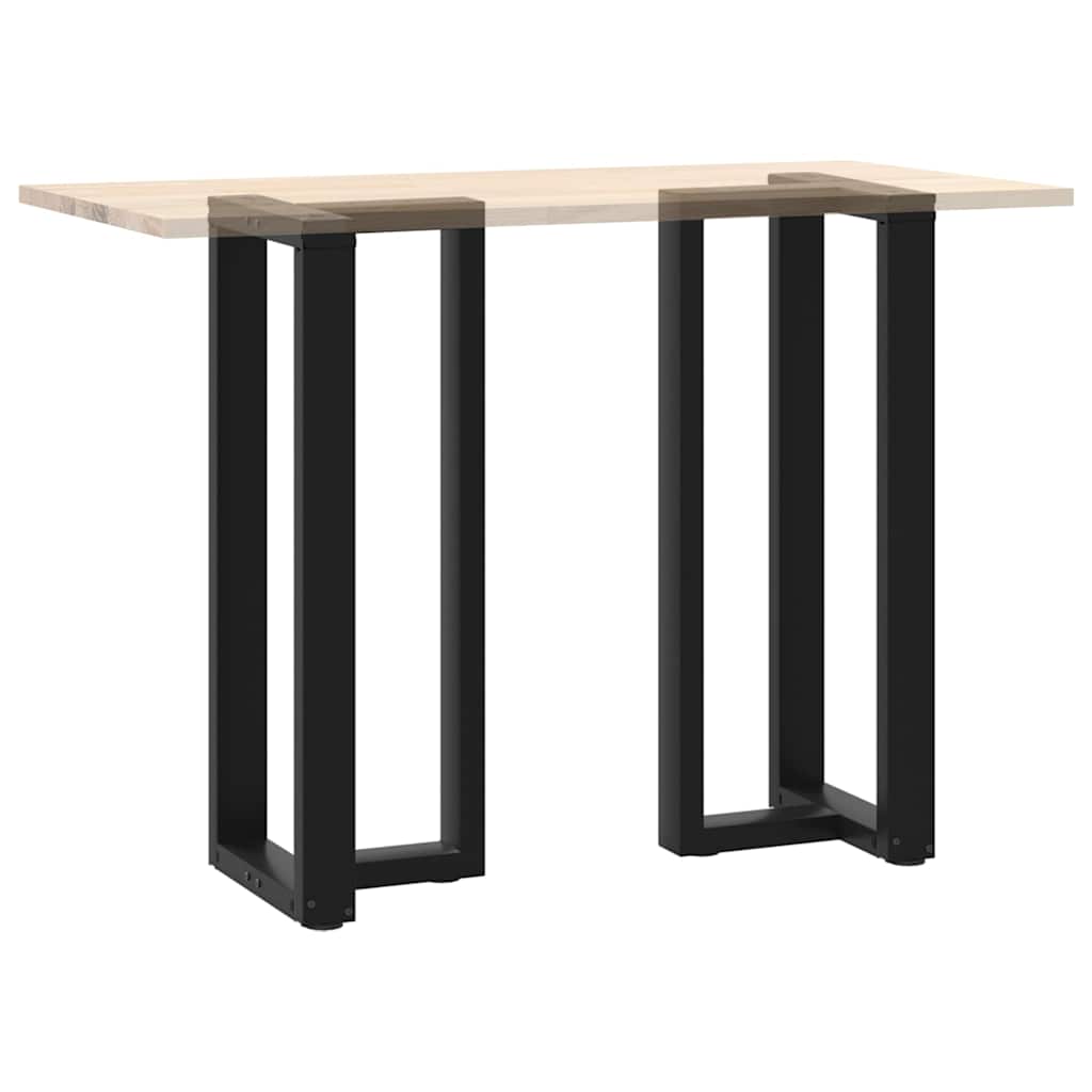 Vidaxl Nogi Do Stołu Barowego, 2 Szt., Czarne, 50X35X(100-101)Cm, Stal