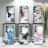 Ink Wash Painted Butterfly Phone Case For Samsung Galaxy A73,A72,A71,A70,A53,A52,A51,Others Soft Black Cover