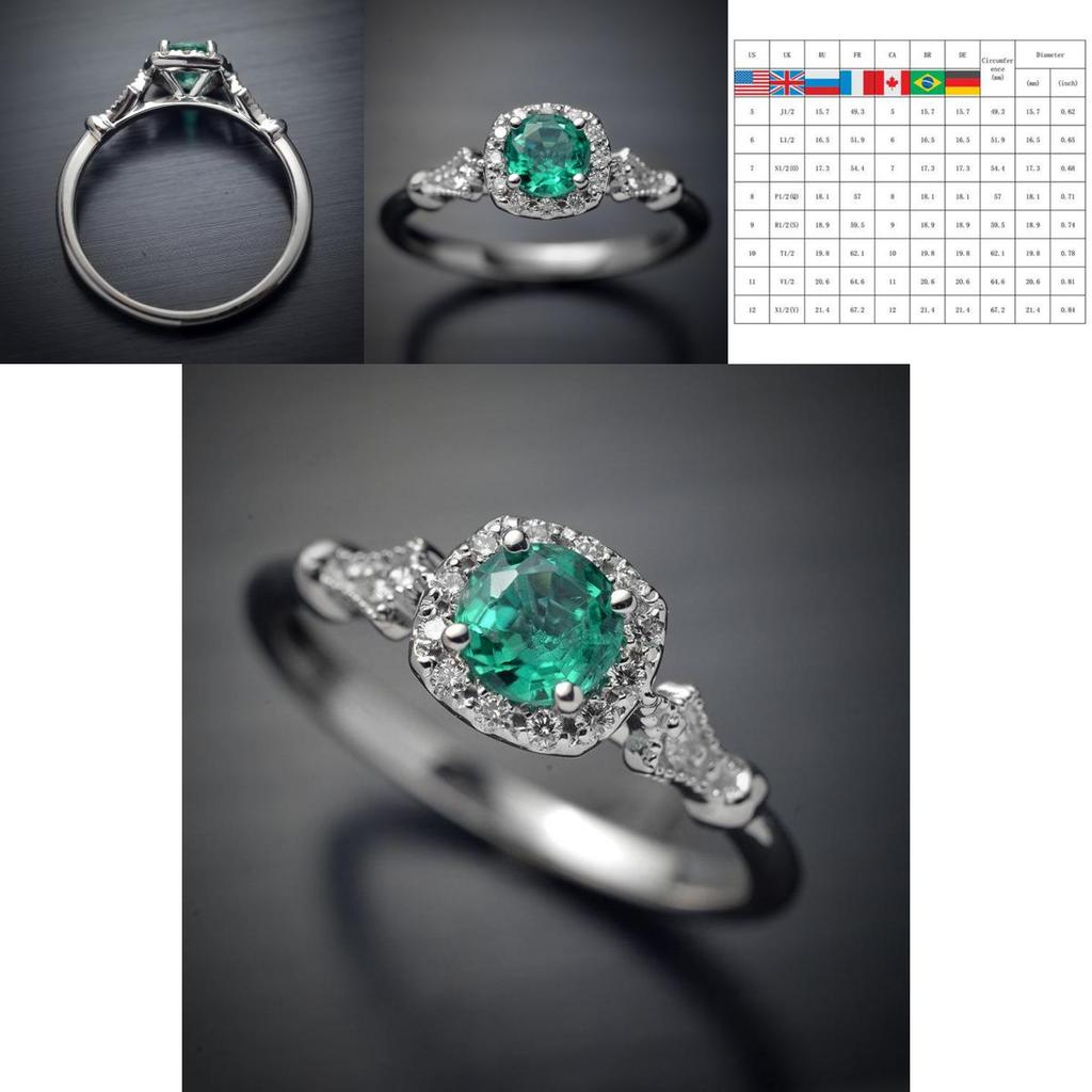 Timeless Design Cushion Halo Green Ring Women Perfect Wedding Engagement Jewelry