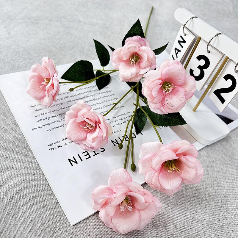 Flower Gardenia Artificial Wedding Hotel Restaurant Desktop Decoration Ornament