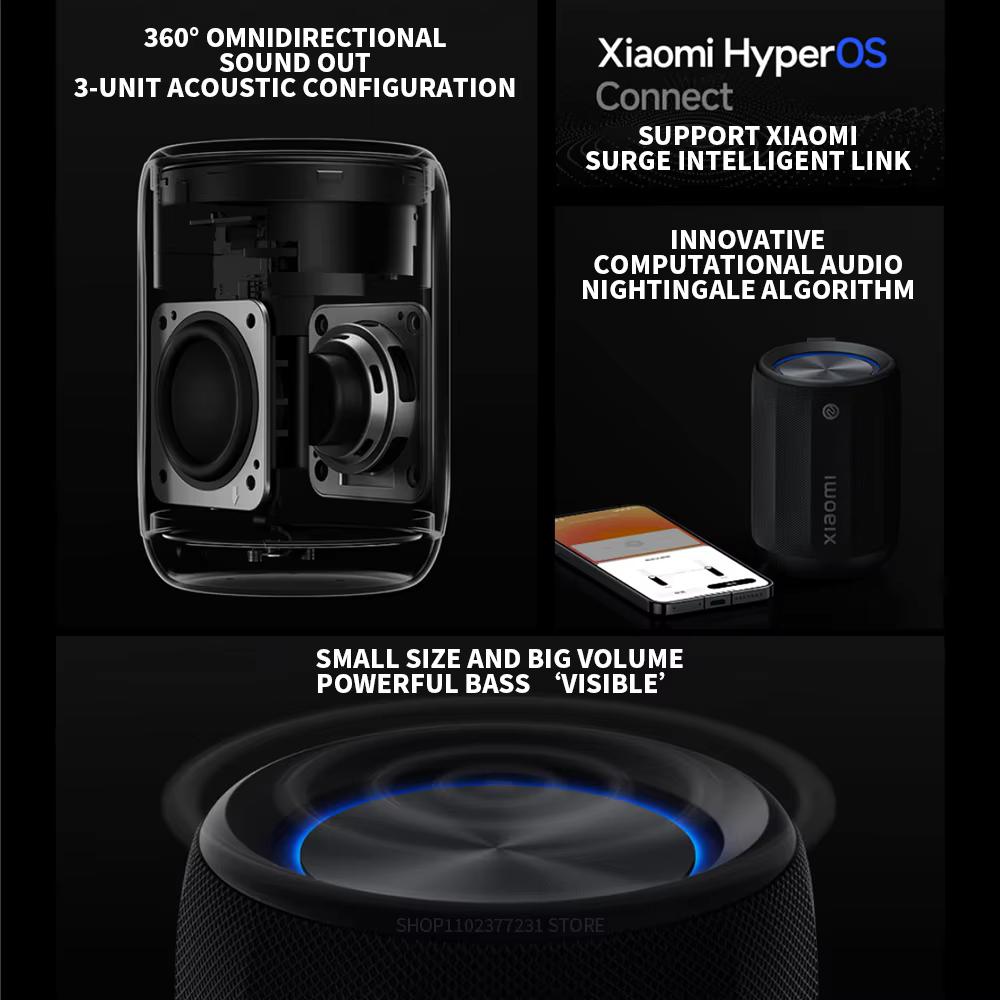 Xiaomi Bluetooth Speaker Mini ASM01A Bluetooth 5.3 RGB Light IP67 360°Omnidirectional Stereo Outdoor Portable Sound