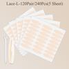 240Pcs Double Fold Eyelid Tape Sticker Lace Nature Clear Beige Stripe Self-adhesive Natural Eye Makeup Make Up With Tool New