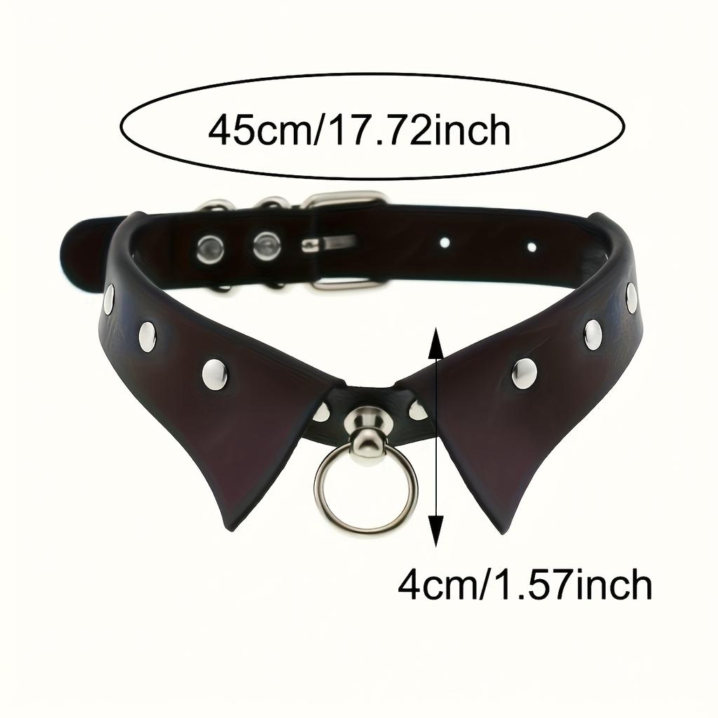 Collana Girocollo Gotica Vintage con O-Ring e Campanellino Stile Cravatta Collare Stile Y2K Adatta per l'Uso Quotidiano Feste Vacanze Regalo per Amante