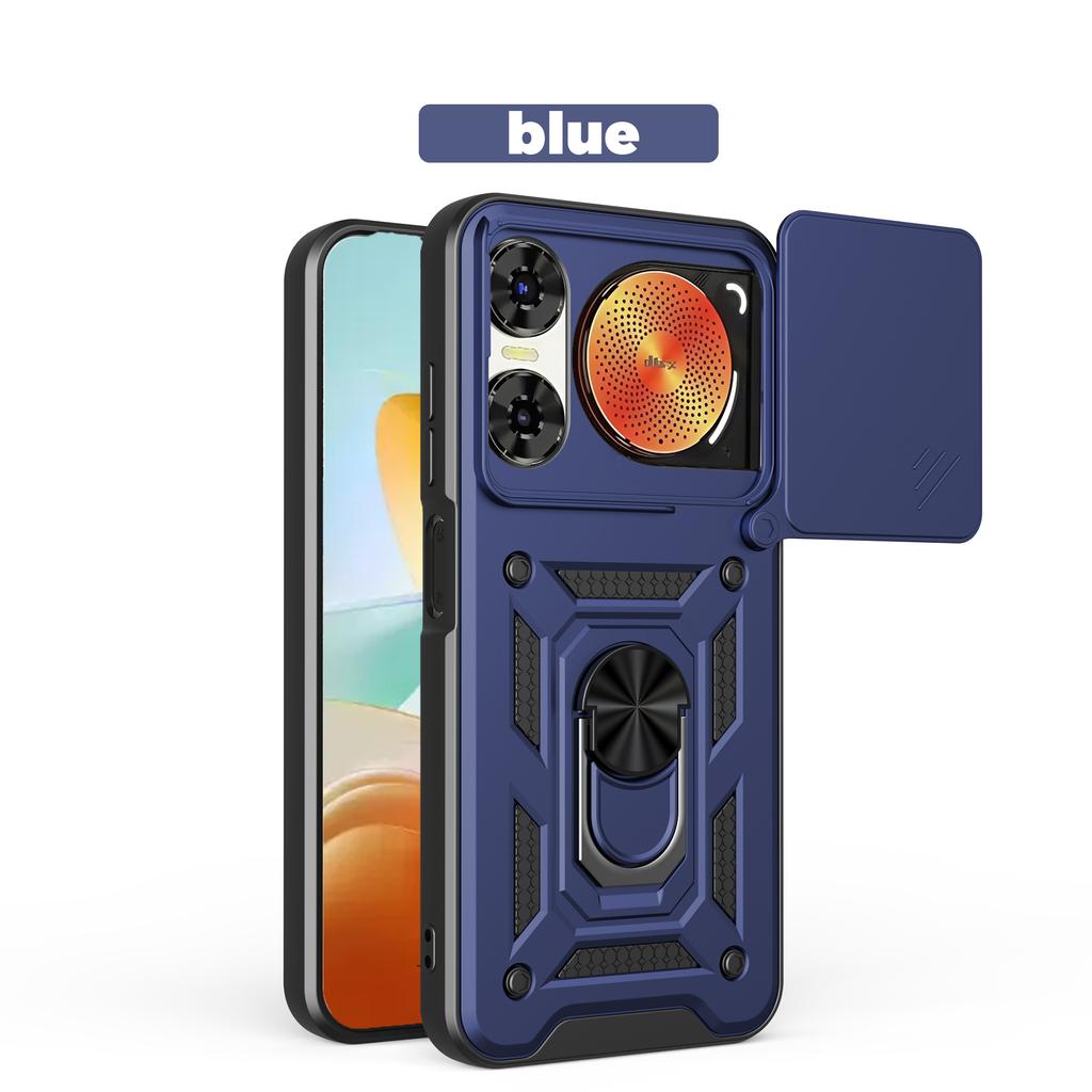 For ZTE nubia Music Case ZTE nubia Music Cover nubia Music Magnetic Ring Holder Armor Phone Case Slide Camera Protect Back Cover
