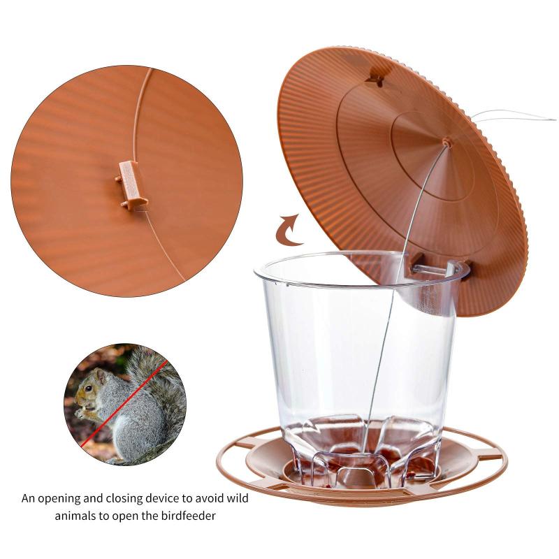 Minimalist Automatic Outdoor Bird Feeder Hanging Leakproof for Hummingbirds Backyard Patio Home Garden Decor