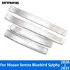 Für Nissan Sentra Bluebird Sylphy -2024 2025 Äußere Einstiegsleiste Schmutzschutz Einstiegsschutz Willkommenspedal Zubehör Auto Styling