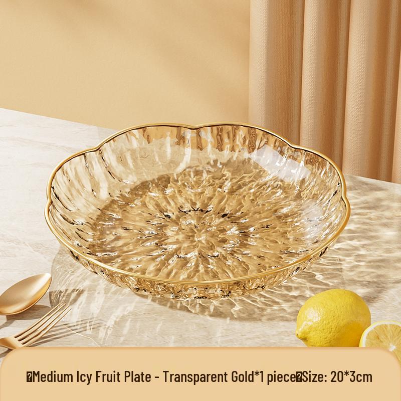 Modern Luxury Fruit and Snack Display Plate for Living Room