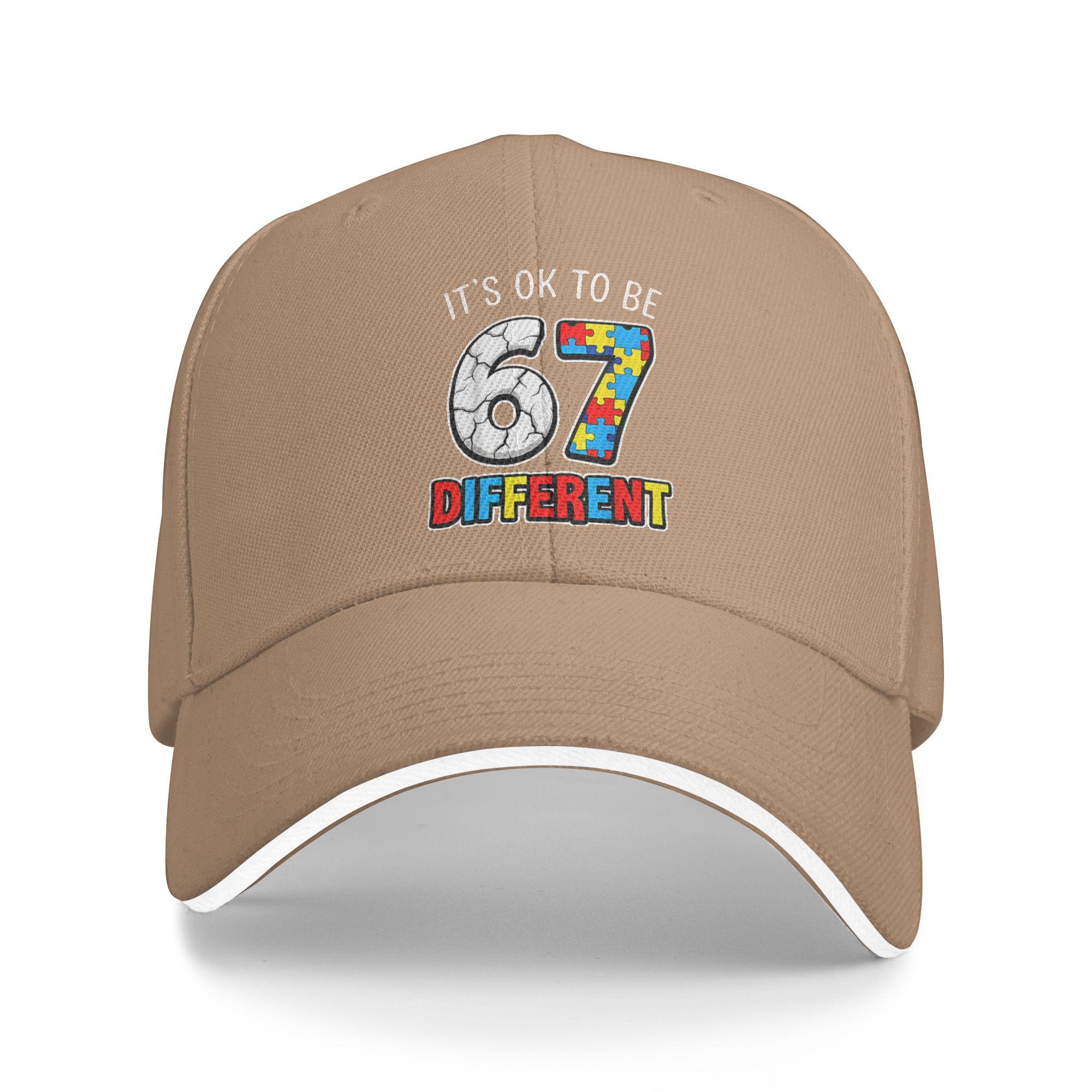 

Six Seven Autism Awareness 67 Meme Casual Baseball Cap Tennis Skate Trucker Hat Summer Sun Visor Men Classic Baseball Caps As Picture хаки