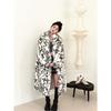 2025 Lynx Pattern Imitation Fox Fur Jacket Women's Thickened Environmentally Friendly Hair Long Leopard Print Suit Collar Fur Coat