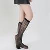 Dark Crew Net Stockings Spring Summer Chic Trendy Mid-Calf Hosiery Airy Comfy Bulk Pricing Black Mesh Socks Fashion Legwear