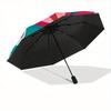 1pc Floral Bouquet Automatic Open/Close Umbrella - Compact Travel Umbrella, 8-Rib Heavy-Duty Construction, Ideal Gift, Outdoor Accessory, St
