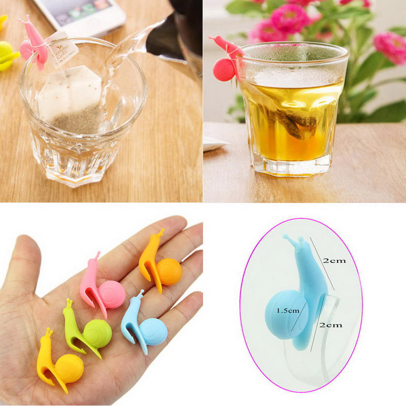 Creative Tea Bag Cup Holder Snail Silicone Tea Maker