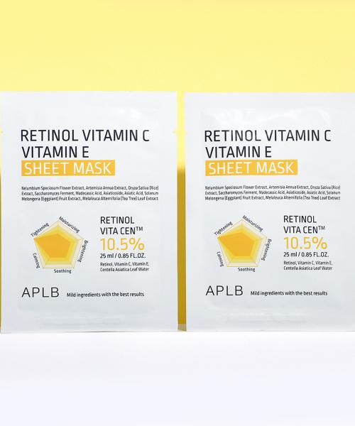 APLB Retinol Vitamin C Vitamin E Sheet Mask 10ea