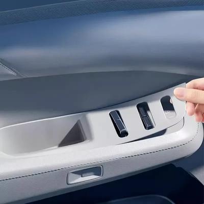 For Zeekr 001 2024-2025 Door Storage Box Armrest Protection Window Lift Silicone Pad Door Handle Cover Car Interior Accessories