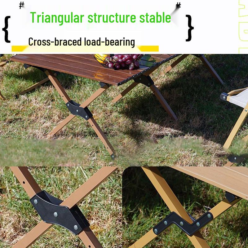 Portable Folding Aluminum Camping Chair and Stool for Outdoors