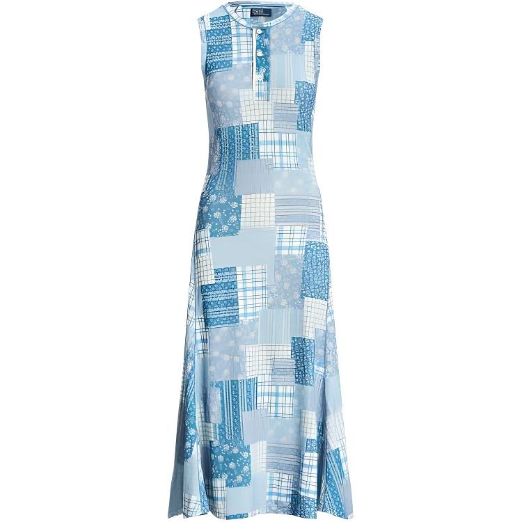 

Платье-сарафан А-силуэта в стиле пэчворк Polo Ralph Lauren SS24 Женские платья Многоцветный WMPODRSNFA20665-400 M