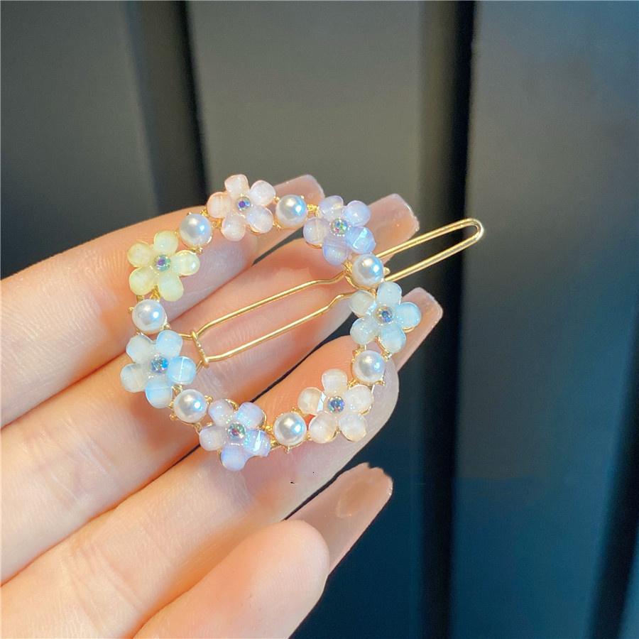 Neue Mode Frau Haarschmuck Dreieck Haarspange Nadel Metall Geometrische Legierung Mond Kreis Haarklammer Haarspange Mädchen Kopfschmuck