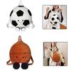 New Fun Sports Football Basketball Plush Toy Shoulder Bag Doll Children's Gift Creative Doll Backpack