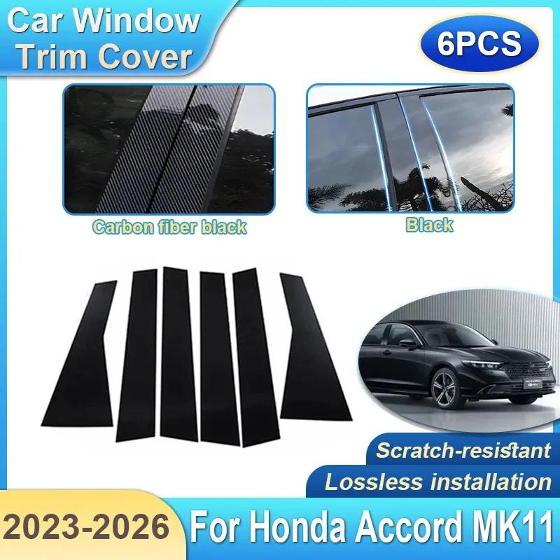 Car Window Trim Cover For Honda Accord 11th Gen CY Accessories 2024 2025 Column Anti-scratch Protective B C Pillar Sticker