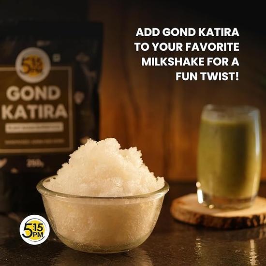 5:15PM Gond Katira 250g | Gondh Gum | Edible Gum Gond for Laddu | 100% Pure & Natural Gond for Laddu | Tragacanth