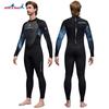 3MM Diving Suit Men's One-piece Long-sleeved Thick Cold-proof Snorkeling Surfing Swimming Warm Wet SCR