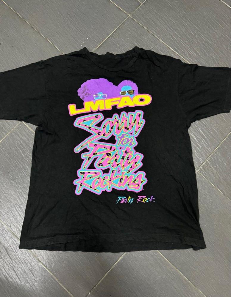 LMFAO Band Gift For Fans Black T-Shirt Cotton All Size Unisex T-Shirt XL