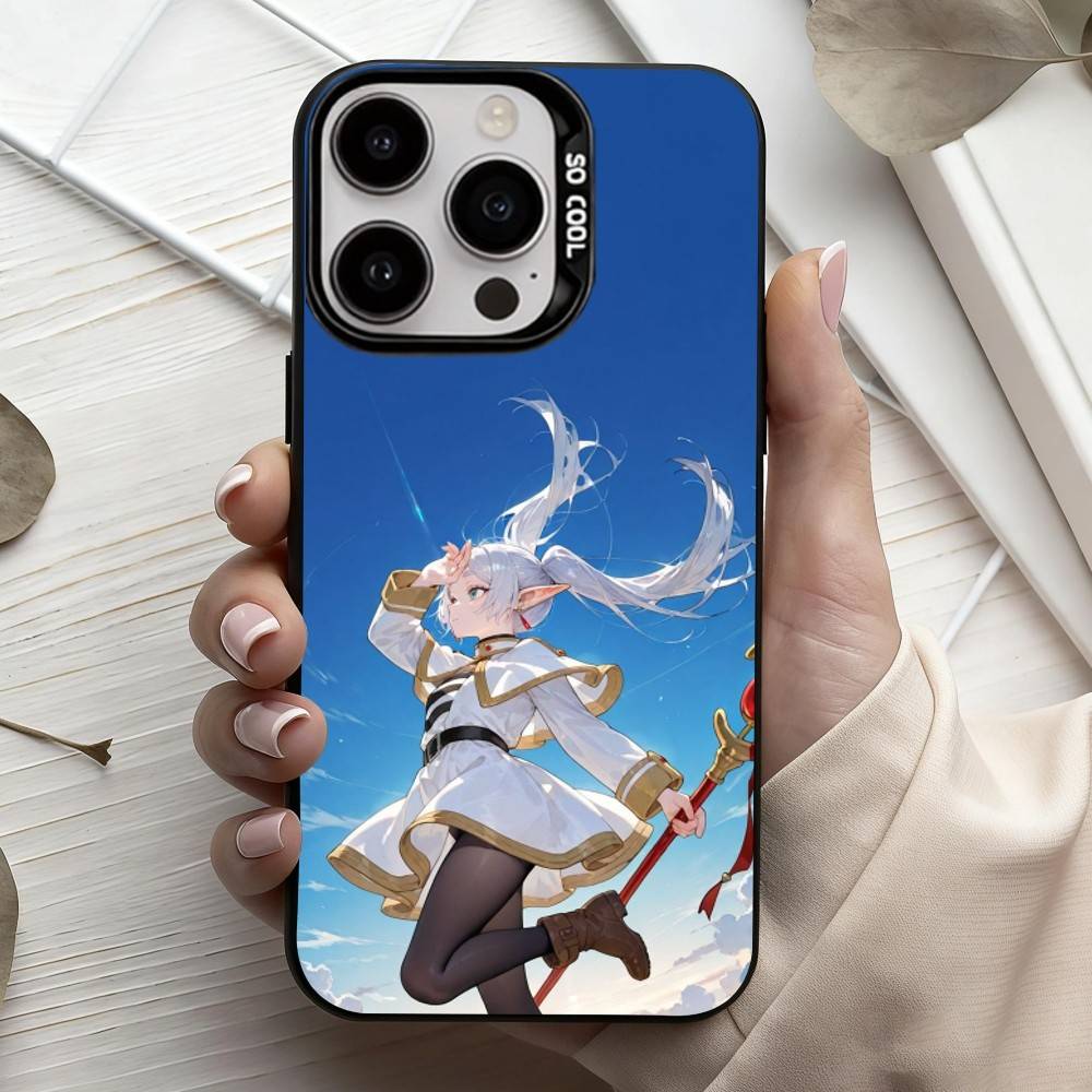Manga Frieren Beyond Journeys End Phone Case For iPhone17,16,15,14,13,12,11 Plus,Pro Max Candy Silver Plated Inside Cover
